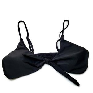 Tie Front Bikini Top w Adjustable Straps Medium